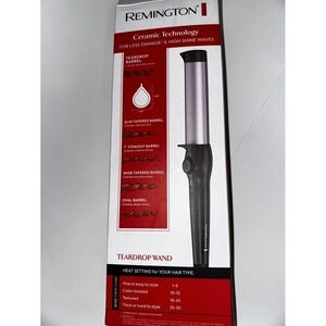 New In Box Remington Teardrop Ceramic Curling Wand 1" Barrel